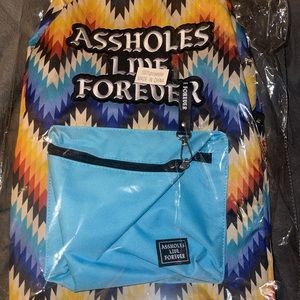 Assholes Live Forever Aztec backpack